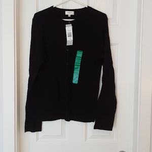 NWT ladies Jones Sport black cardigan, XL